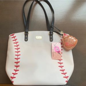 Betsey Johnson Baseball Tote